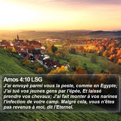 Amos 4:10 LSG Bible Verse Image
