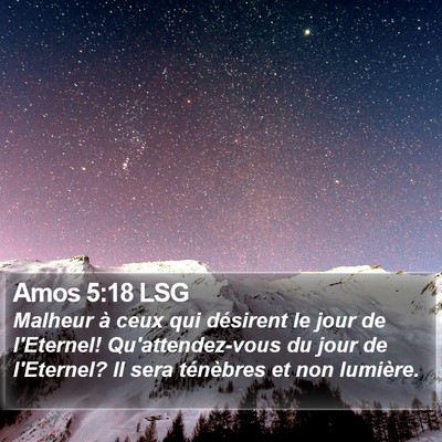 Amos 5:18 LSG Bible Verse Image