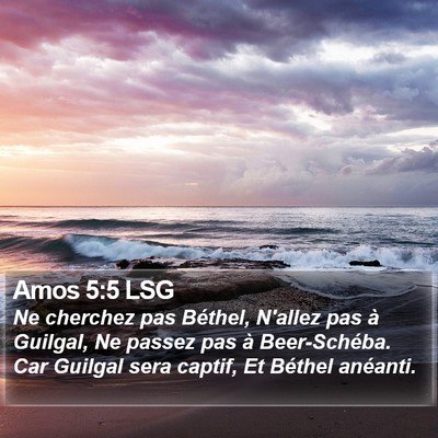 Amos 5:5 LSG Bible Verse Image