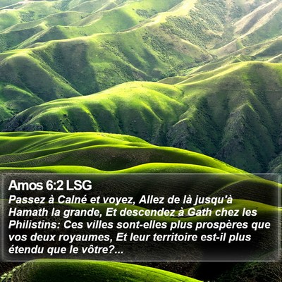 Amos 6:2 LSG Bible Verse Image