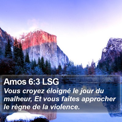 Amos 6:3 LSG Bible Verse Image