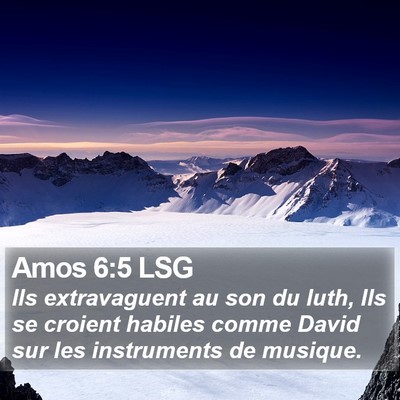 Amos 6:5 LSG Bible Verse Image
