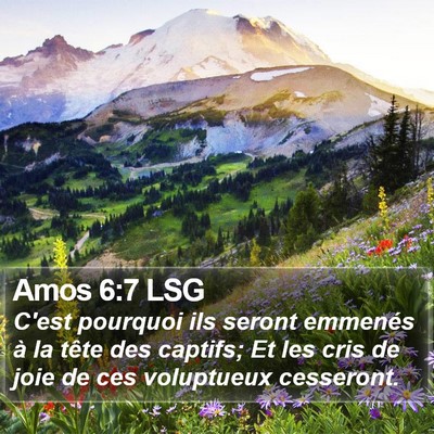 Amos 6:7 LSG Bible Verse Image