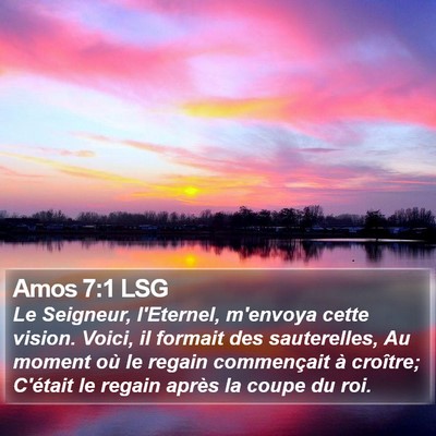 Amos 7:1 LSG Bible Verse Image