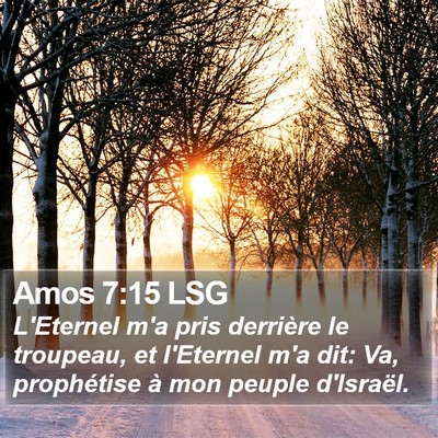 Amos 7:15 LSG Bible Verse Image