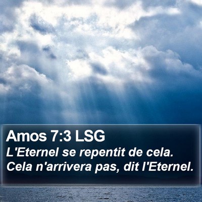 Amos 7:3 LSG Bible Verse Image