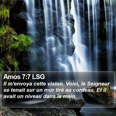 Amos 7:7 LSG Bible Verse Image
