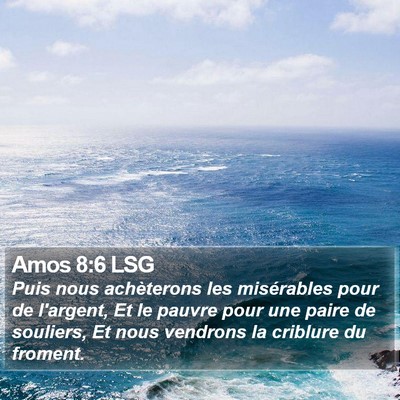 Amos 8:6 LSG Bible Verse Image
