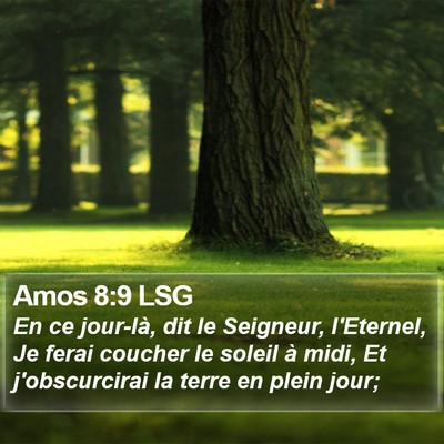 Amos 8:9 LSG Bible Verse Image