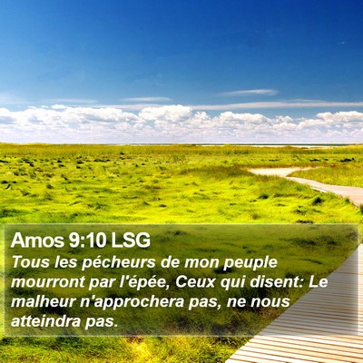 Amos 9:10 LSG Bible Verse Image