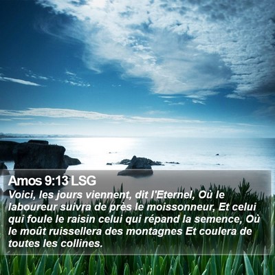 Amos 9:13 LSG Bible Verse Image