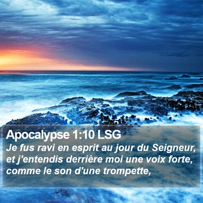 Apocalypse 1:10 LSG Bible Verse Image