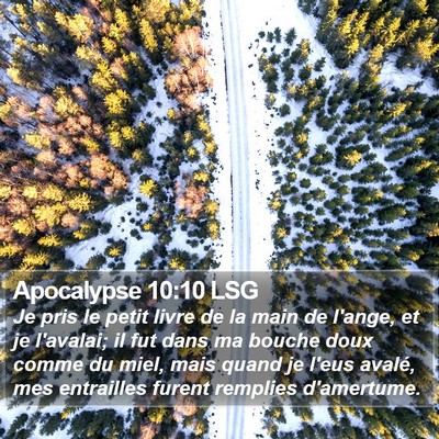 Apocalypse 10:10 LSG Bible Verse Image
