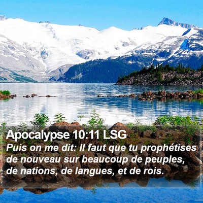 Apocalypse 10:11 LSG Bible Verse Image