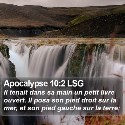 Apocalypse 10:2 LSG Bible Verse Image