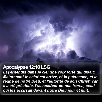 Apocalypse 12:10 LSG Bible Verse Image