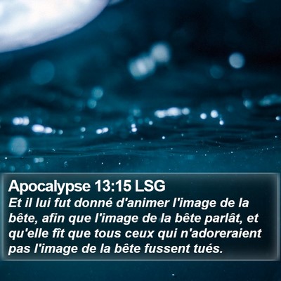 Apocalypse 13:15 LSG Bible Verse Image