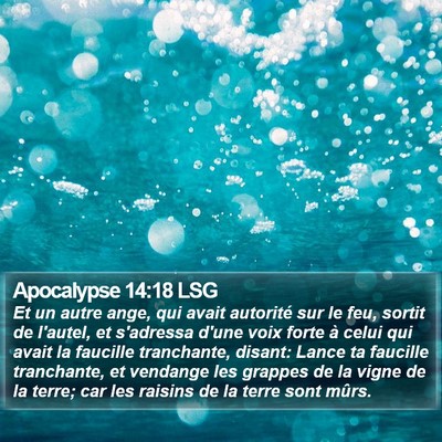 Apocalypse 14:18 LSG Bible Verse Image