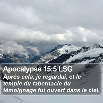Apocalypse 15:5 LSG Bible Verse Image