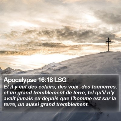 Apocalypse 16:18 LSG Bible Verse Image