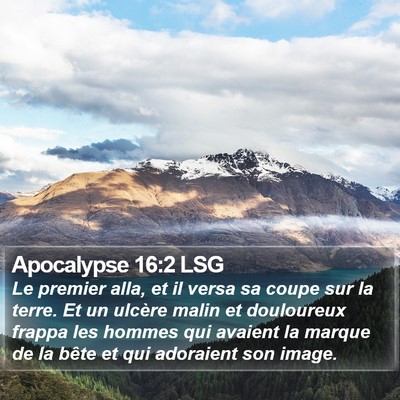 Apocalypse 16:2 LSG Bible Verse Image