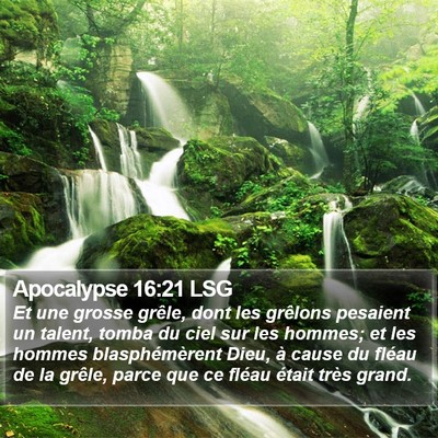 Apocalypse 16:21 LSG Bible Verse Image