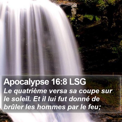 Apocalypse 16:8 LSG Bible Verse Image