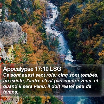 Apocalypse 17:10 LSG Bible Verse Image