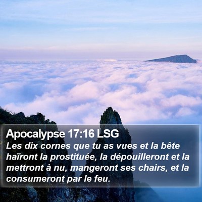 Apocalypse 17:16 LSG Bible Verse Image