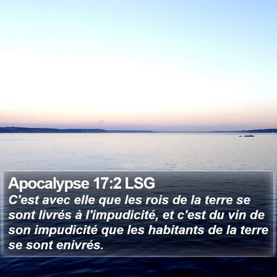 Apocalypse 17:2 LSG Bible Verse Image