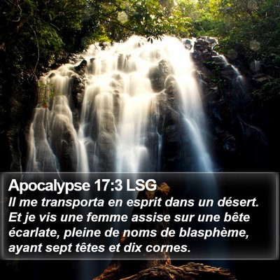 Apocalypse 17:3 LSG Bible Verse Image