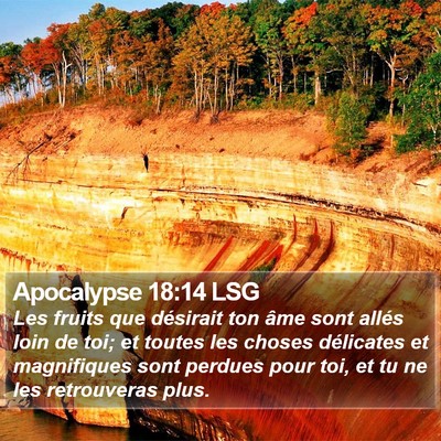 Apocalypse 18:14 LSG Bible Verse Image