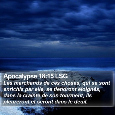 Apocalypse 18:15 LSG Bible Verse Image