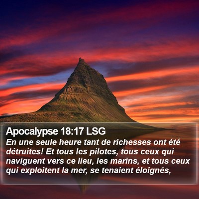 Apocalypse 18:17 LSG Bible Verse Image