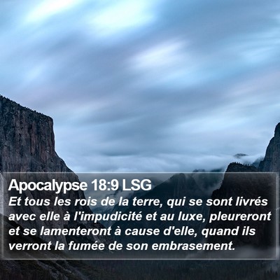 Apocalypse 18:9 LSG Bible Verse Image