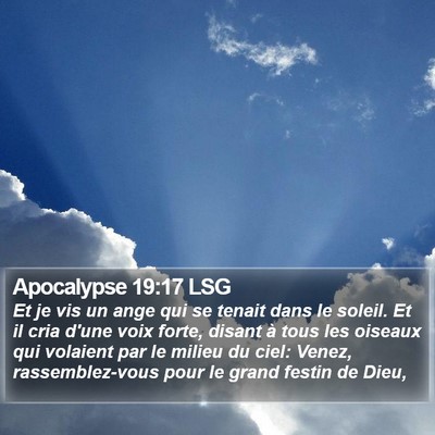 Apocalypse 19:17 LSG Bible Verse Image