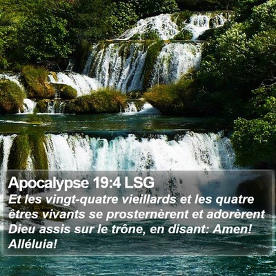 Apocalypse 19:4 LSG Bible Verse Image