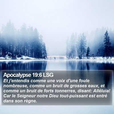 Apocalypse 19:6 LSG Bible Verse Image