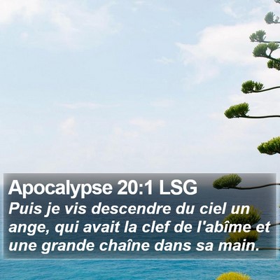 Apocalypse 20:1 LSG Bible Verse Image