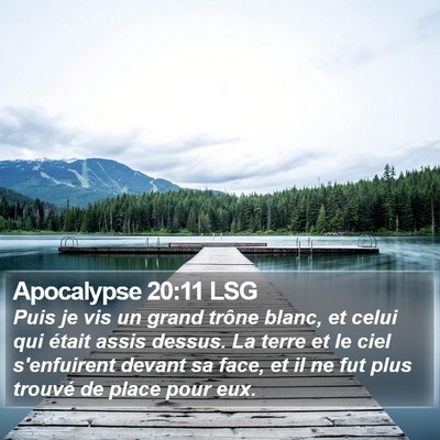 Apocalypse 20:11 LSG Bible Verse Image