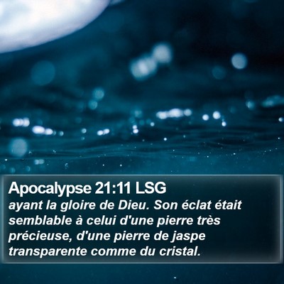 Apocalypse 21:11 LSG Bible Verse Image