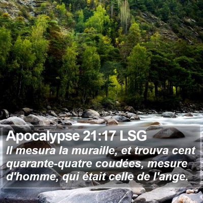 Apocalypse 21:17 LSG Bible Verse Image