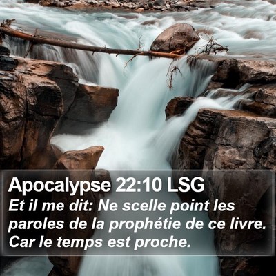Apocalypse 22:10 LSG Bible Verse Image