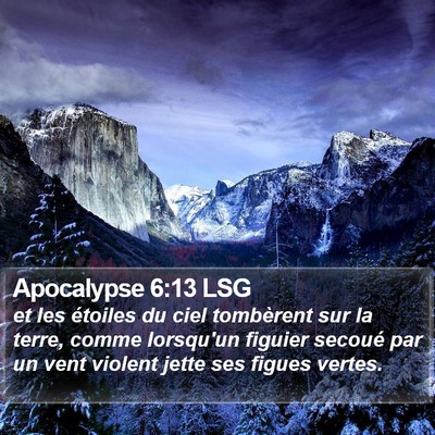 Apocalypse 6:13 LSG Bible Verse Image