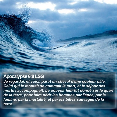 Apocalypse 6:8 LSG Bible Verse Image