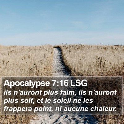 Apocalypse 7:16 LSG Bible Verse Image