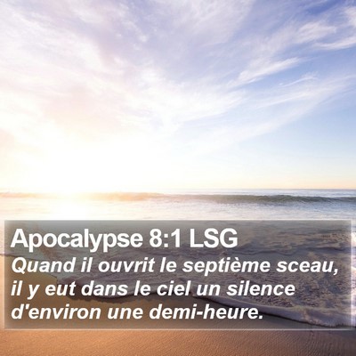 Apocalypse 8:1 LSG Bible Verse Image