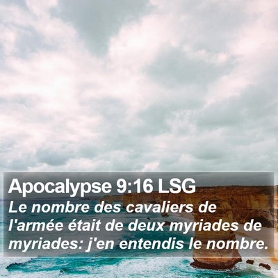 Apocalypse 9:16 LSG Bible Verse Image