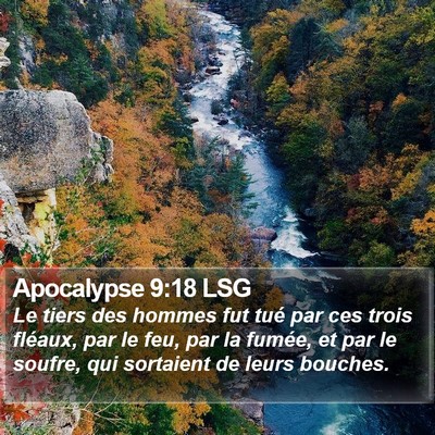 Apocalypse 9:18 LSG Bible Verse Image