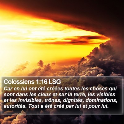 Colossiens 1:16 LSG Bible Verse Image